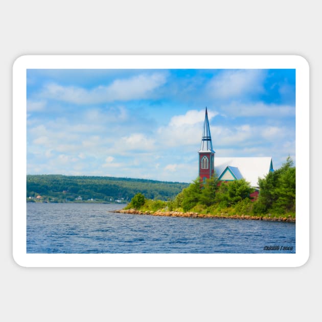 St Marks in Middle LaHave, Nova Scotia Sticker by kenmo